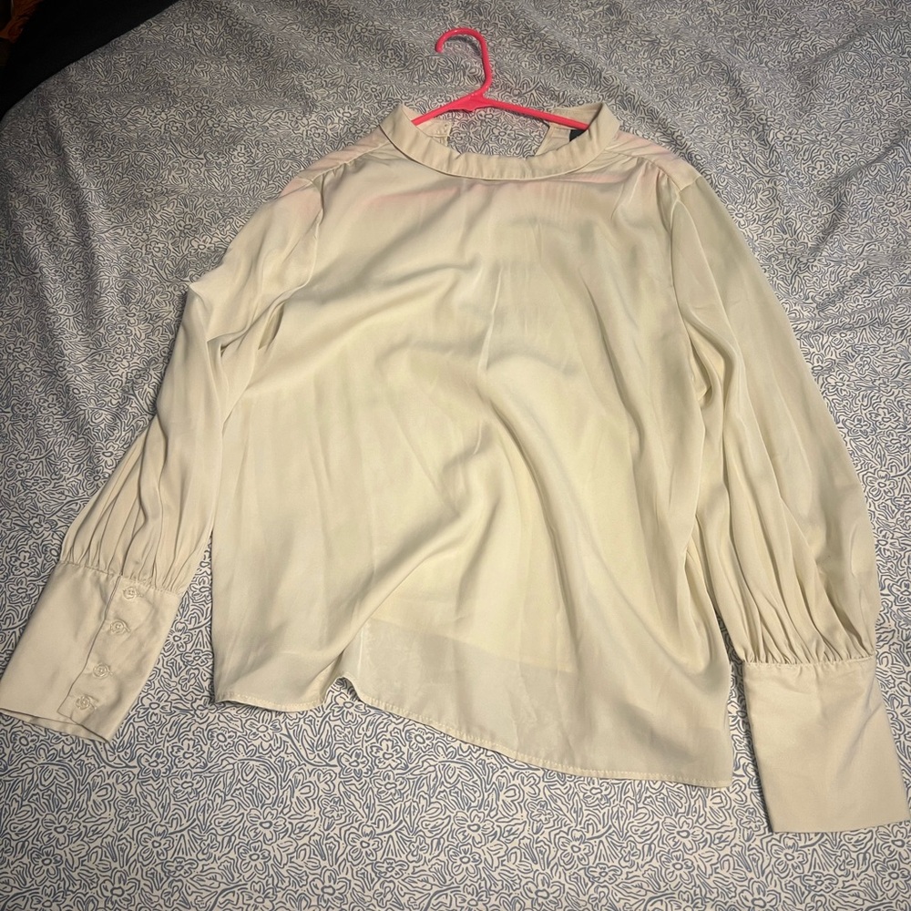 Elegant Cream Women's Top